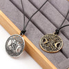 Tree of Life Star Moon Round Pendant Necklace Women's Necklace Metal Viking Jewelry Party Accessories Gift