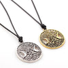 Tree of Life Star Moon Round Pendant Necklace Women's Necklace Metal Viking Jewelry Party Accessories Gift
