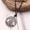 Tree of Life Star Moon Round Pendant Necklace Women's Necklace Metal Viking Jewelry Party Accessories Gift