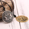 Tree of Life Star Moon Round Pendant Necklace Women's Necklace Metal Viking Jewelry Party Accessories Gift