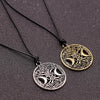 Tree of Life Star Moon Round Pendant Necklace Women's Necklace Metal Viking Jewelry Party Accessories Gift