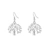 Tree of Life Women Earrings Jewelry Gold/Rose Gold/Silver Color Plant Crystal Drop Earrings For Girls Jewelry Drop Shipping
