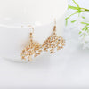 Tree of Life Women Earrings Jewelry Gold/Rose Gold/Silver Color Plant Crystal Drop Earrings For Girls Jewelry Drop Shipping