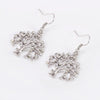 Tree of Life Women Earrings Jewelry Gold/Rose Gold/Silver Color Plant Crystal Drop Earrings For Girls Jewelry Drop Shipping