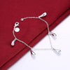 Trend 925 sterling Silver Pretty Water drop Pendant Bracelets necklaces earrings rings Jewelry sets for women Party Gift