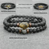 Trend Men's Bracelet Lava Stone Labradorite Moonstone Beads Bracelet Chakra Yoga Wood Bead Bracelet For Men Jewelry Bileklik