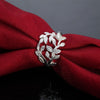 Trend Pretty woman  Jewelry 925 Sterling Silver fine Retro leaf Rings trend party gifts charms wedding Jewelry