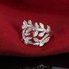 Trend Pretty woman  Jewelry 925 Sterling Silver fine Retro leaf Rings trend party gifts charms wedding Jewelry