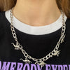 Trend Punk Style Rap Street Hip-hop Jewelry Necklace Thorns Choker Short Chain Necklace Aesthetic Men Women Accessories