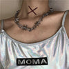 Trend Punk Style Rap Street Hip-hop Jewelry Necklace Thorns Choker Short Chain Necklace Aesthetic Men Women Accessories