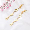 Trend Stainless Steel LOVE Letter Long Dangle Earrings For Women Rose Gold Words Earring Mulher Brincos Girls Party jewelry Gift