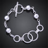 Trend products 925 sterling silver Pretty beads circle Bracelet for woman Popular brands jewelry Wedding party birthday gifts