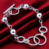 Trend products 925 sterling silver Pretty beads circle Bracelet for woman Popular brands jewelry Wedding party birthday gifts