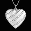 Trending products 925 Stamped Silver Necklace Heart photo frame Pendant for woman brands party wedding Jewelry gifts