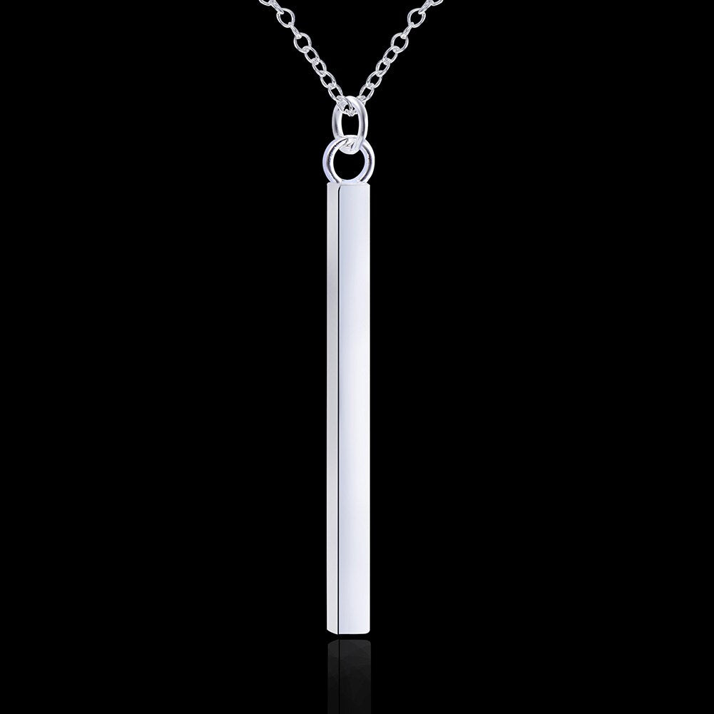 Trending products 925 Stamped Silver Pretty geometry Pendant Necklace For Women charms gifts party brands Jewelry