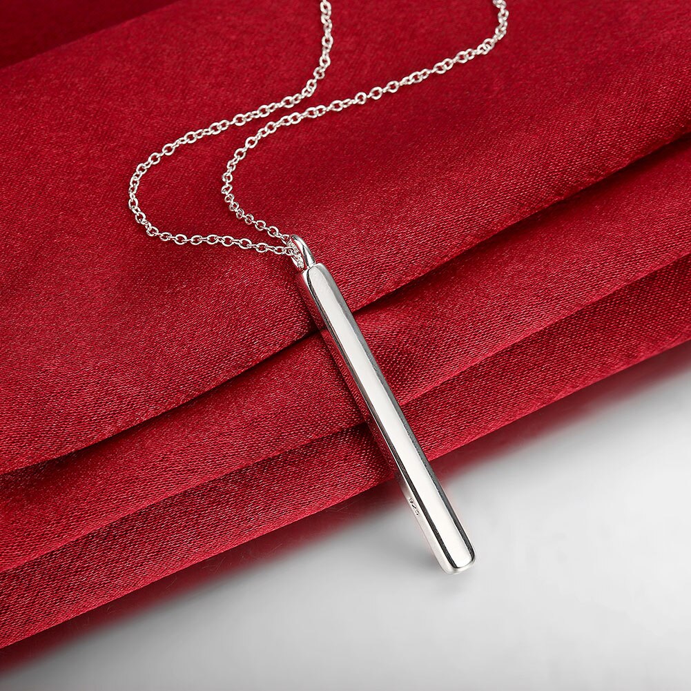 Trending products 925 Stamped Silver Pretty geometry Pendant Necklace For Women charms gifts party brands Jewelry
