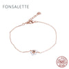 Trendy 925 Sterling Silver Cute Animal Footprints Bear Dog Cat Paw Bracelets&Bangles Pearl Women Jewelry Christmas Gift zk40
