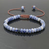 Trendy Abacus Beads Bracelet Men Indian Onyx Stone Women Bracelet Lucky Chakra Friendship Couples Bracelet Female Jewelry Gift