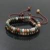 Trendy Abacus Beads Bracelet Men Indian Onyx Stone Women Bracelet Lucky Chakra Friendship Couples Bracelet Female Jewelry Gift