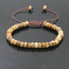 Trendy Abacus Beads Bracelet Men Indian Onyx Stone Women Bracelet Lucky Chakra Friendship Couples Bracelet Female Jewelry Gift