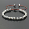 Trendy Abacus Beads Bracelet Men Indian Onyx Stone Women Bracelet Lucky Chakra Friendship Couples Bracelet Female Jewelry Gift