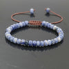 Trendy Abacus Beads Bracelet Men Indian Onyx Stone Women Bracelet Lucky Chakra Friendship Couples Bracelet Female Jewelry Gift