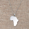 Trendy Africa Map Choker Necklace For Woman Gold Sliver Color Boho Simple Pendants Necklaces Female Jewelry Gifts New
