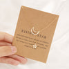 Trendy Alloy Cute Elegant Star Moon Luck Pendant Necklaces for Women Pearls Angel Butterfly Flower Clavicle Chain Choker