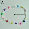 Trendy Beaded Choker Colorful Smiling Beads Boho Imitation Pearls Clavicle Chain Necklace Fo Female Girl Handmade Collar Jewelry
