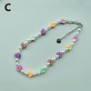 Trendy Beaded Choker Colorful Smiling Beads Boho Imitation Pearls Clavicle Chain Necklace Fo Female Girl Handmade Collar Jewelry