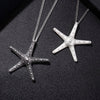 Trendy Big Starfish Pendants Female Necklace Silvery Long Chain Necklaces Jewelry For Women 2022 Gifts 11.11