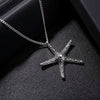 Trendy Big Starfish Pendants Female Necklace Silvery Long Chain Necklaces Jewelry For Women 2022 Gifts 11.11