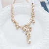 Trendy Boho Ethnic Crystal Flower Choker Necklaces For Women Gold Color Vitnage Statement Necklace Jewelry 2021 New