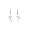 Trendy Crystal Flamingo Drop Earrings Charmming Cubic Zircon Animal Earrings For Woman Accessories  2022 Jewelry Gift