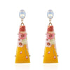 Trendy Earring Drop Earrings S925 Pin Jewelry Printing Resin Retro Vintage Long Women's Fashion Painting Sexy 2020 New ChALkeR