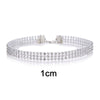 Trendy Women Element Necklace Full Crystal Rhinestone 4 Styles Chain Punk Choker Bundle Necklace Wedding Jewelry Collar