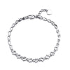 Trendy Flower Bracelets For Women Silver 925 Elegant Korean Style Wedding Jewelry Unique Link Chain Bracelet Femme SW BA005