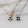 Trendy Football Link Chain Soccer Charm Necklace Pendant Gold Color Sport Ball Jewelry Men Boy Children Gift Pendant Necklace