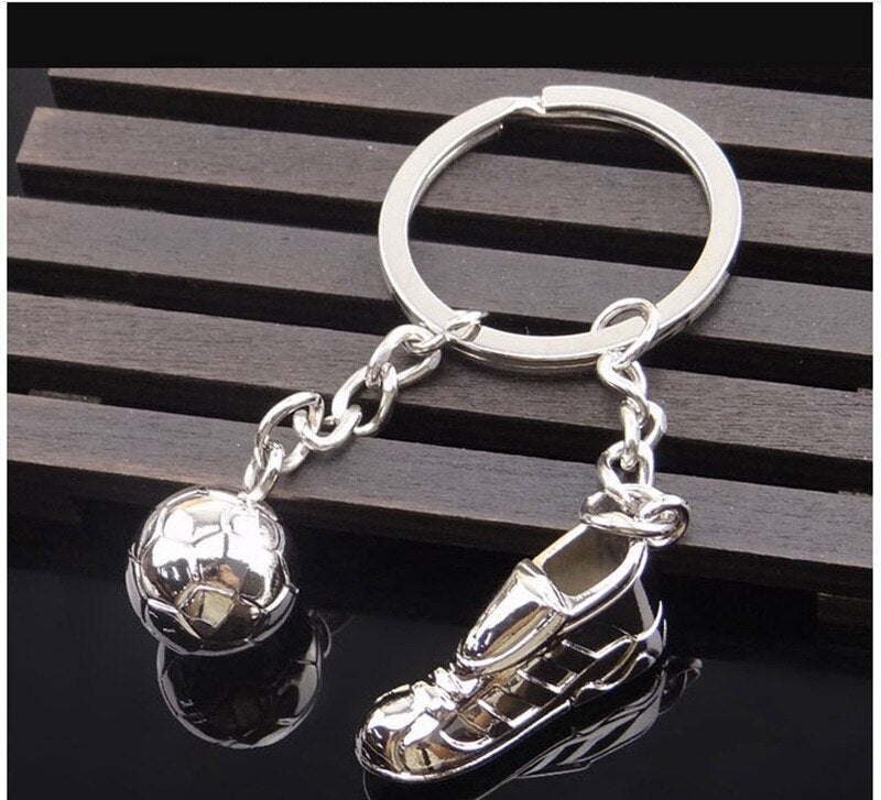 Trendy Football Shoes Football Pendant Key Chain Men's Key Chain Metal Accessories Party Jewelry