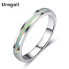 Trendy Genuine 925 Sterling Silver Fine Jewelry Opal Rings For Women Luxury Engagement Wedding Jewelry Gifts