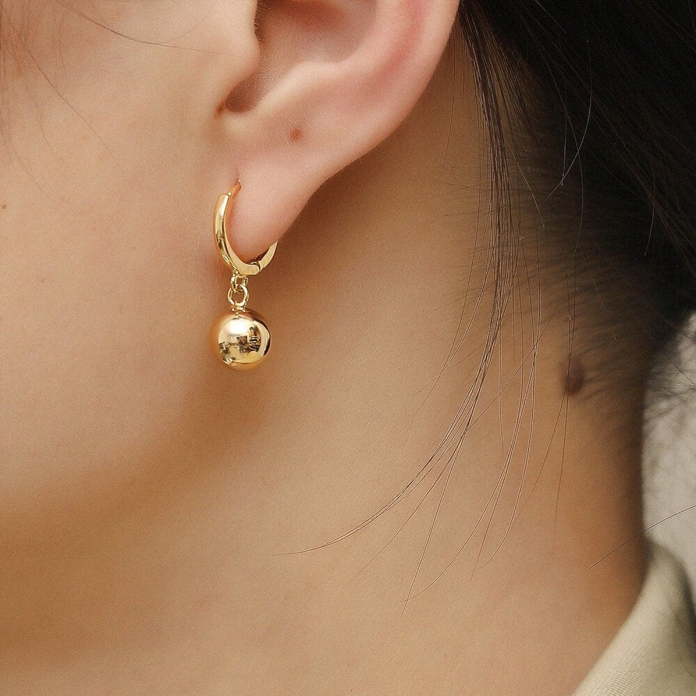 Trendy Gold Color Copper Pendant Earrings For Woman Party Wedding Gifts Drop Earring Female Accessory Jewelry Korean 2022