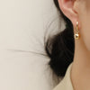 Trendy Gold Color Copper Pendant Earrings For Woman Party Wedding Gifts Drop Earring Female Accessory Jewelry Korean 2022