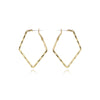 Trendy Gold Color Geometry Hoop Earrings For Woman Party Wedding Gifts Female Accessory Jewelry Korean design 2022