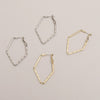 Trendy Gold Color Geometry Hoop Earrings For Woman Party Wedding Gifts Female Accessory Jewelry Korean design 2022