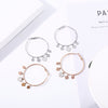 Trendy Gold Color Heart Pendant Geometry Hoop Earrings For Woman Party Gifts Round Charm Accessory Jewelry Korean  2022