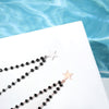Trendy Golden Star Pendant Necklace Black Bead Stainless Steel Chain Chokers for Girl Street Wear Jewelry cadenas mujer