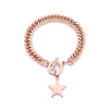 Trendy Golden Star Thick Lock Chains Bracelet Retro Baroque Toggle Clasps Bracelet Female Punk Wrist Jewelry Gifts