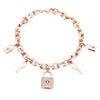 Trendy Goth Lock Key Pendant Bracelets For Women Silvery/Gold/Rose Gold Color Stainless Steel Bracelet Jewelry Gift 2022