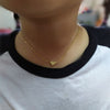Trendy Heat Pendant Choker Necklace for Women Wedding Punk Small Gold Color Short Chain Necklace Jewelry