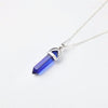 Trendy Hexagon Column Quartz Necklace Pendant Natural Stone Bullet Pink Crystal Pendant Necklace Jewelry Valentines